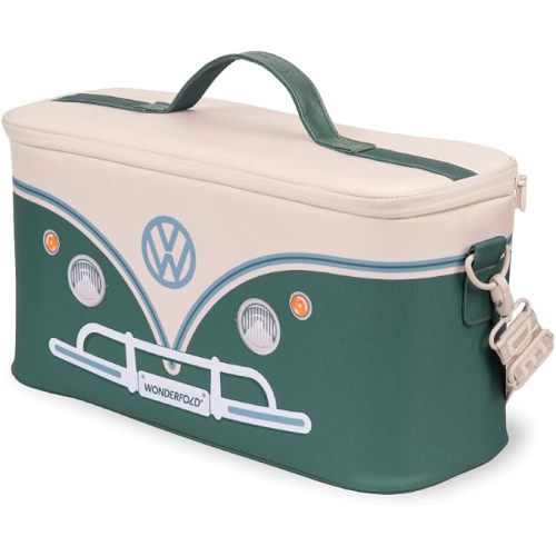 WONDERFOLD VW Cooler Bag - Portable Cooler with Grab Handle & Shoulder Strap, Leak-Resistant, BPA-Free, and Easy to Clean, with Custom VW Print