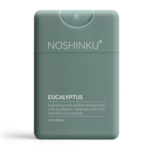 NOSHINKU Refillable Eucalyptus Ultra-Moisturizing Pocket Sanitizer - Travel Size - 20 ml
