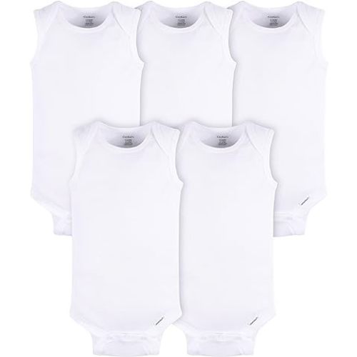 Gerber Baby Girls Multi-Pack Sleeveless Onesies Bodysuit