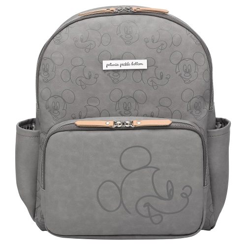 Petunia Pickle Bottom District Diaper Bag Backpack for On-The-Go Parents, Stylish, Spacious & Secure, Lightweight & Easy to Clean, Perfect for Everyday Use (Love Mickey Mouse)