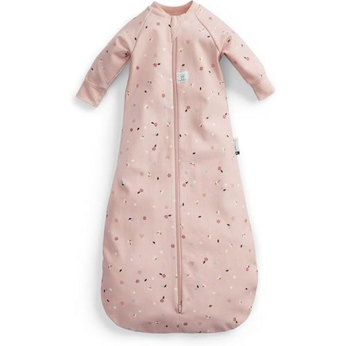 ergoPouch Jersey Sleeping Bag 3.5 TOG – Arms-Out Baby Sleep Sack, Ideal Transition from Swaddling, Slim Fit Keeps Baby Secure & Comfortable, Soft Breathable Fabric (3–12 Months, Daisies)