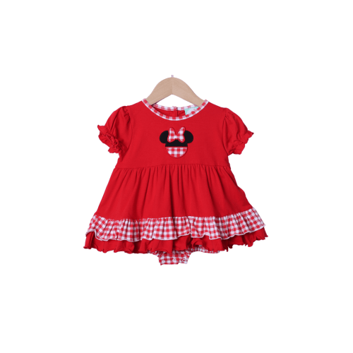 Red Gingham Mouse Swing Bubble