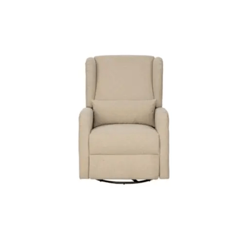Candace Beige Power Recliner 3-in-1 with Swivel Glider Charging Station