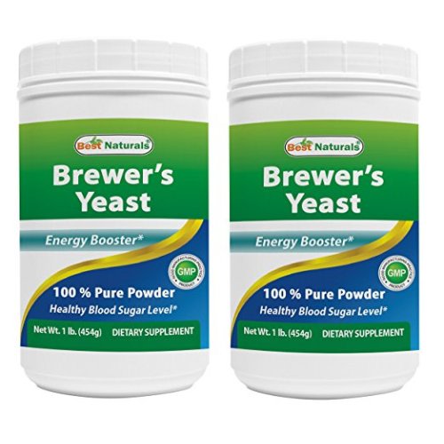 Best Naturals 100% Pure Brewers Yeast Powder - 16 oz (Pack of 2) - Supports For Increased Breast Milk Supply During Breastfeeding, Lactation, digestive health