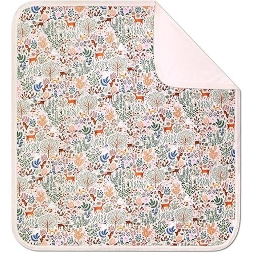 Apple Park Kids Receiving Blanket | Super-Soft Bamboo Viscose + Organic Cotton Blend | 2 Layer Baby Blanket (Boho Woodland)