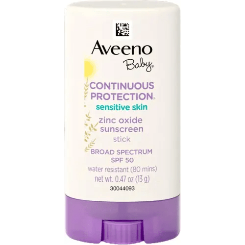 Sunscreen Stick for Sensitive Skin with Broad Spectrum SPF 50 Protection for Face & Body, Naturally Sourced 100% Zinc Oxide, Travel Size, 0.47 oz