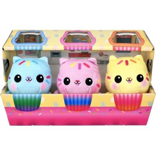 Gabby's Dollhouse Cakey's Cousin Bestie Plush Toy Set TAKARA TOMY Japan w/Track