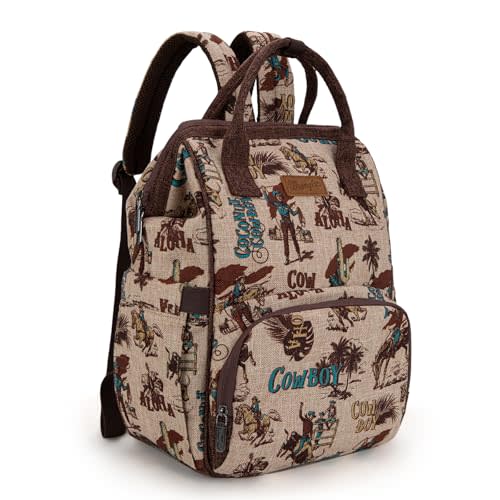 Wrangler Aztec Knitted Backpack for Women Laptop Casual Daypack
