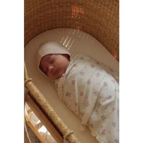 Waffle Knit Receiving Blanket - Evie Floral