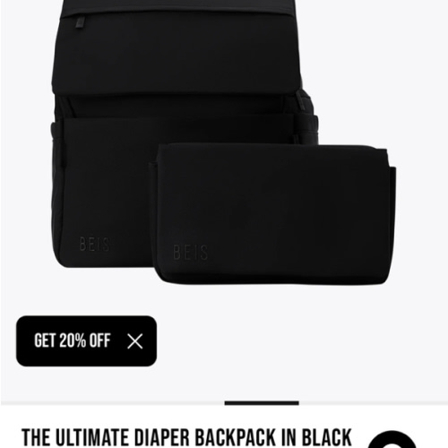 BÉIS 'The Ultimate Diaper Backpack' in Black - Best Backpack Diaper Bag in Black