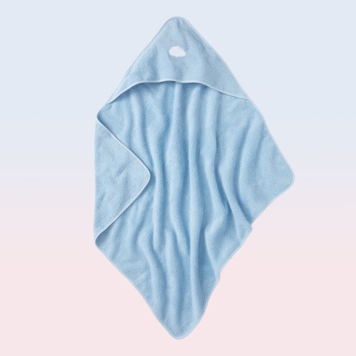 Blue Hooded Bath Towel