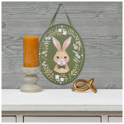 Cottage Bunny Wood Wall Decor