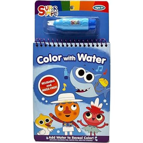 Super Simple Color with Water (Super Simple Kids Coloring Books)
