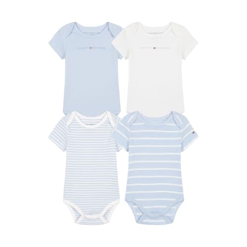 Tommy Hilfiger Baby Boys 4-Pack Short Sleeve Bodysuit