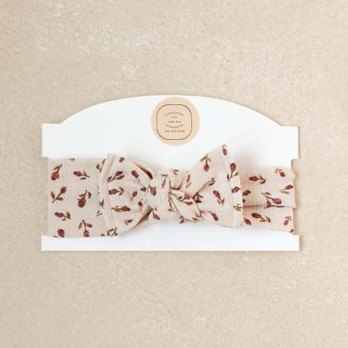 Baby Girl Headwrap Bow • Quinn • Handmade Newborn Hair Accessory