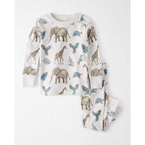 Baby Safari Print Organic Cotton 2-Piece Pajamas - Little Planet | Carter's