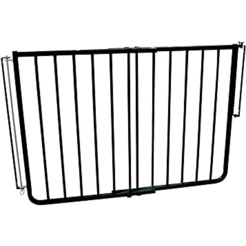 Cardinal Gates SS30 Stairway Special Baby Gate for Top of Stairs - Adjustable Indoor Dog Gate - Aluminum Metal Safety Gate for Kids & Pets - 27 to 42.5 Inches Wide - Black - USA Based Company