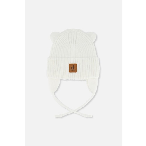Knit Bear Ears Tie Strings Hat