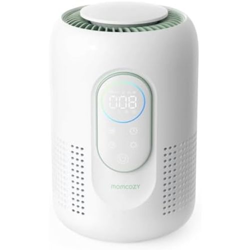 Momcozy Air Purifier for Bedroom with Dimmable Night Light for Small Room