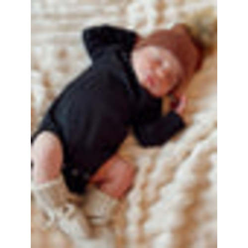 Black / Organic Ribbed Long Sleeve Bodysuit – SpearmintLOVE