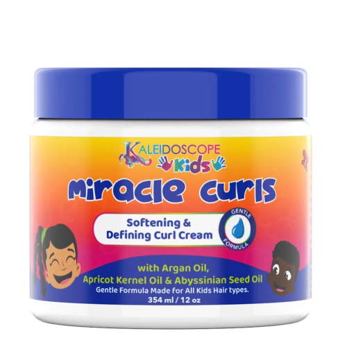 Kaleidoscope Kids Miracle Curls Cream 12 oz, Curl Enhancing, All Hair Types