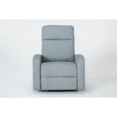 Rayna Peacock Blue Nursery 40" Power Swivel Glider Recliner With USB | Living Spaces