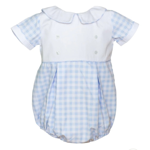 Colby Check Boy Bubble | Posh Tots Children's Boutique