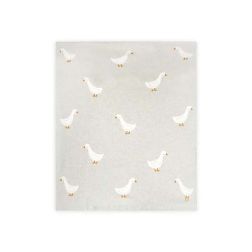 Duck Waddle Knit Baby Blanket