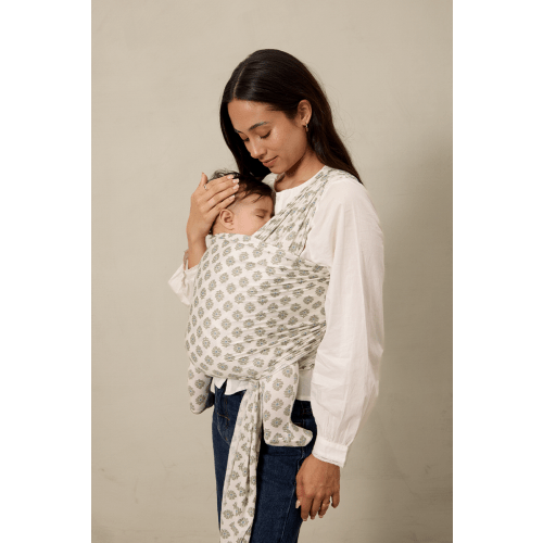 Solly Baby Wrap Carrier in Thistle Block