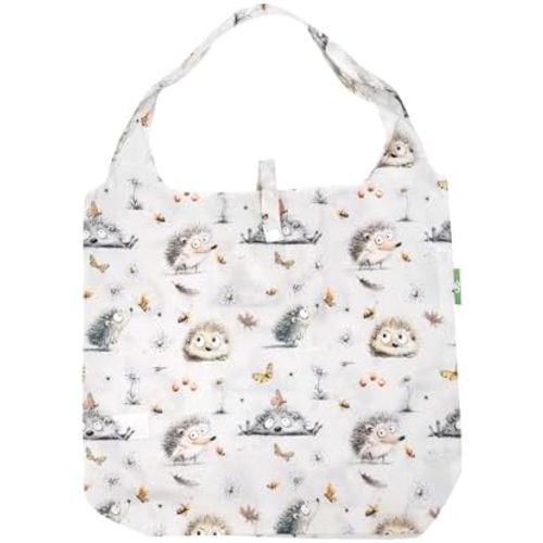 ECO CHIC Foldable Reusable Grocery Bags - Lightweight, Recycled & Reusable Shopping Bag - Waterproof Packable Tote