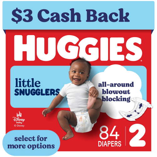 Huggies, Little Snugglers Baby Diapers, Size 2, 84 ct