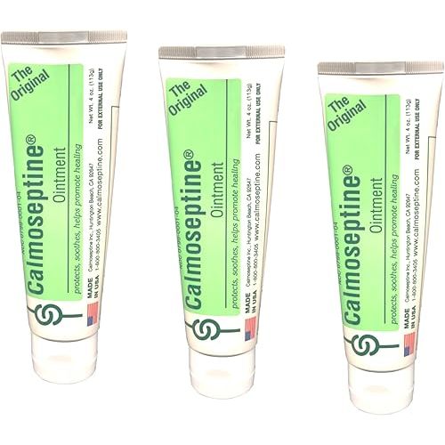 Medline Calmoseptine Ointment Tube 4 Ounce (Pack of 3)
