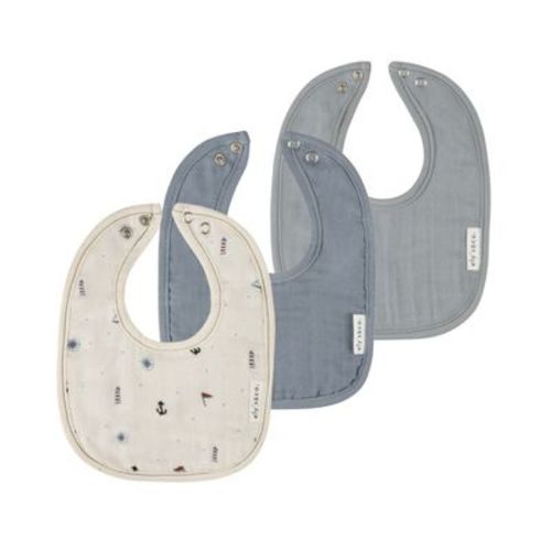 Ely's & Co. Baby Muslin Terry Bib - 3 Pack