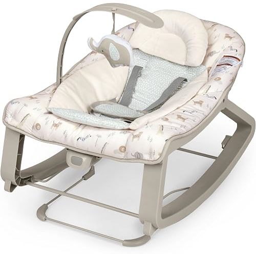 Ingenuity Keep Cozy 3-in-1 Vibrating Bouncer Rocker, Green