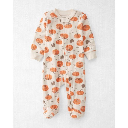 Baby Sleep & Play Pajamas (Harvest Pumpkins Print)