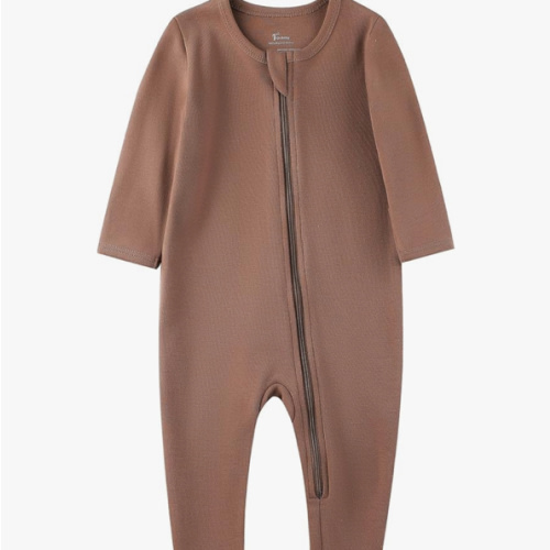 O2 BABY Baby Boys Girls Organic Cotton Zip-Front Sleeper Pajamas, Footed Sleep 'n Play