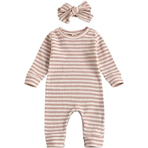 Newborn Infant Baby Girl Romper Bodysuit Girls Onesies Jumpsuit Pants Clothes Outfits