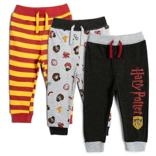 Harry Potter Newborn Baby Boys 3 Pack Jogger Pants Newborn to Infant