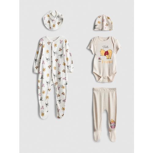 0-9mths | 5-Piece Disney’s Winnie the Pooh Newborn Starter Set