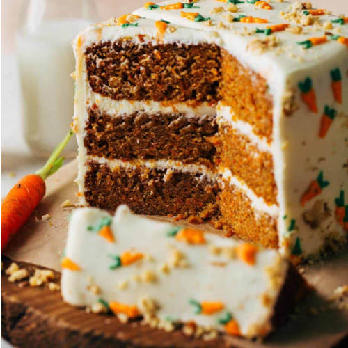 Paula Belcher’s Carrot Cake (delivered after giving birth)