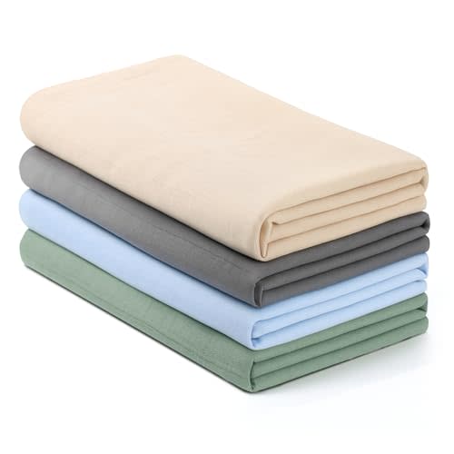 Muslin Swaddle Blankets for Babies, 4-Pack Ultra Soft Breathable Receiving Blankets, Large 45''x45'' Baby Wraps for Boys Girls, Newborn Essentials Shower Gifts