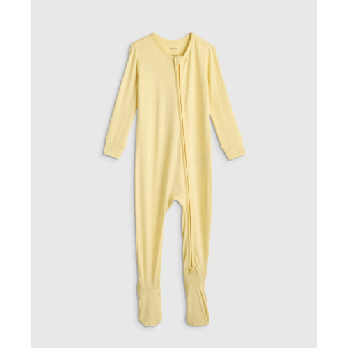 Bamboo Footie Pajama - Baby in Banana Cream