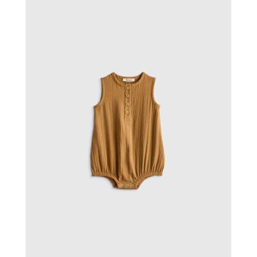 Organic Cotton Gauze Bubble Romper