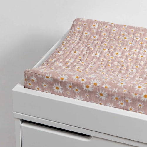 Babyletto Quilted Changing Pad Cover in GOTS Certified Organic Muslin Cotton