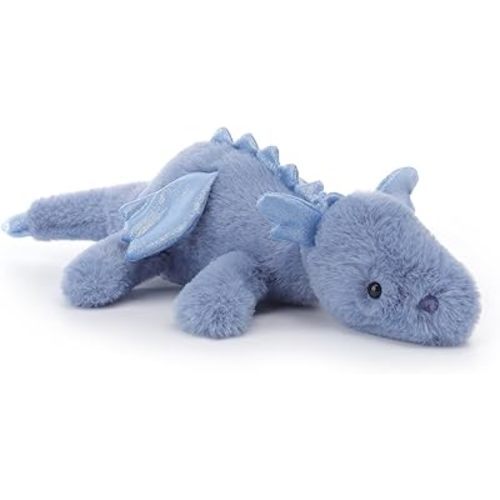 Apricot Lamb Dark Blue Lying Dragon Stuffed Animals for Kids, Soft Cute Plush Toys for Baby Girl and Boy, 15 Inches