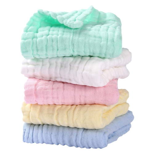 LMTODLFG 5-Pack Hypoallergenic Cotton Washcloths 30x30cm Ultra-Soft Bath Towels for Sensitive Skin | Chemical-Free Baby-Safe Shower Wipes
