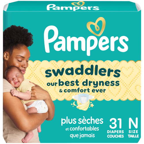 Pampers Swaddlers Diapers, Size 0 (up to 10 lbs), Absorbent, Keeps Baby Dry and Comfortable, Skin Safe Disposable Baby Diaper - Walmart.ca