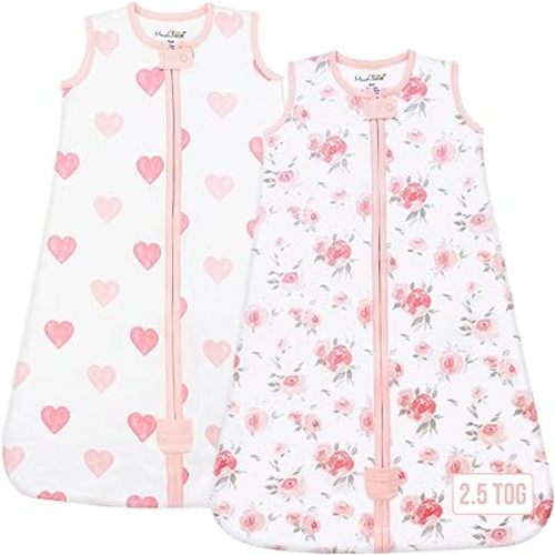 Mama Cheetah Baby Sleep Sack 2.5 TOG, Organic Cotton Baby Wearable Blanket with Two-Way Zipper, Swaddle Transition Baby Sleeping Bag for Newborn Infant Toddler Boy Girl, 0-6 Months