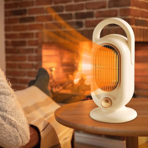 Battery Powered Heater Heater and Fan Combo Portable Space Heater, Indoor Small Desktop Heater With Thermostat And Timer, 1000W Ceramic Fast And Safe Heating, Suitable For Bedrooms, Offices