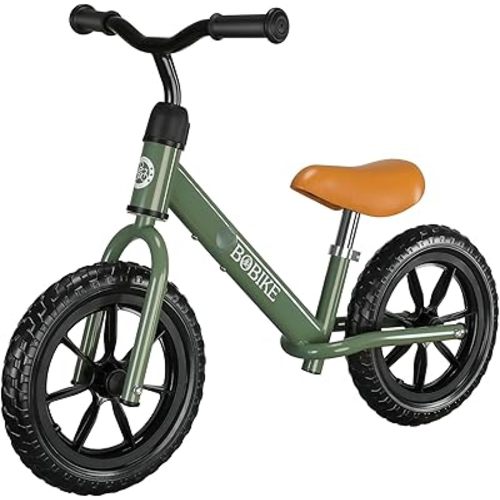 Bobike Toddler Balance Bike Toys for 2 to 5 Year Old Girls Boys Adjustable Seat and Handlebar No-Pedal Training Bike Best Gifts for Kids